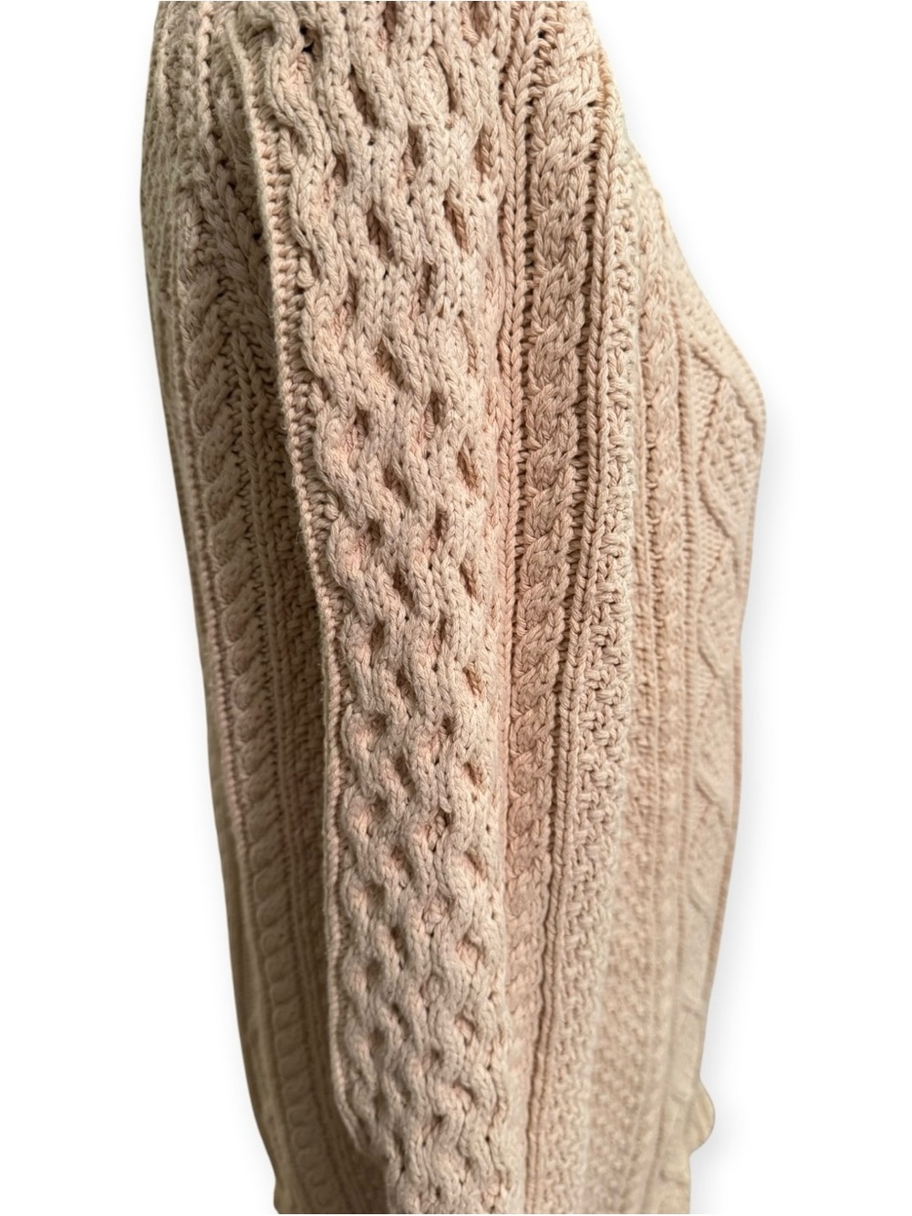 LL Bean Signature Cable Knit Crewneck Sweater - Picture 3 of 11